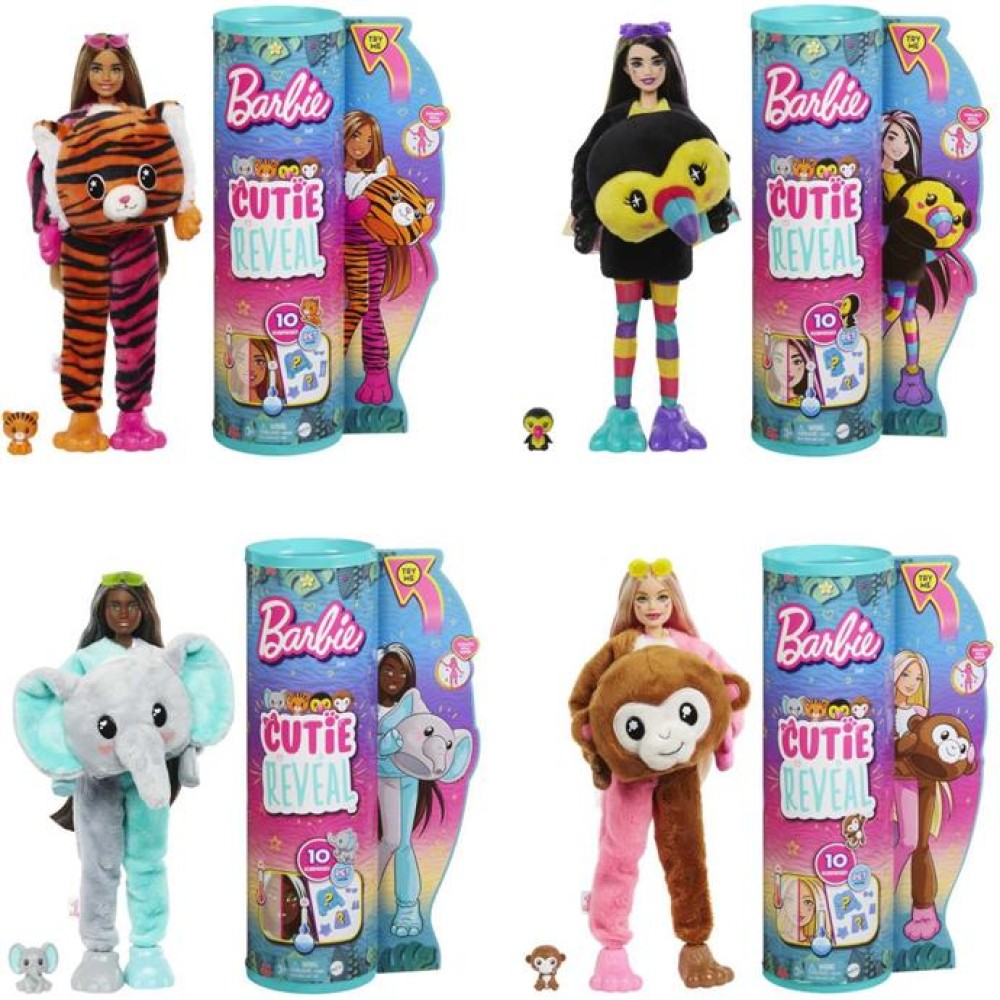 BARBIE CUTIE REVEAL BONECA SERIE SELVA